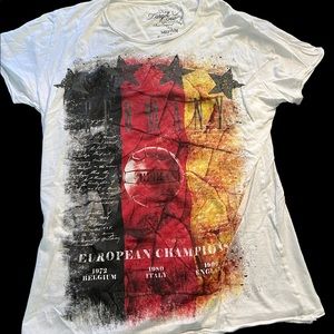 European Soccer Short Sleeved T- Shirt- Size M